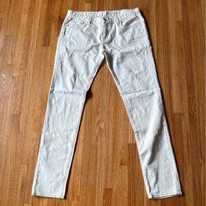 Vans Womens White Denim Skinny Jeans 13